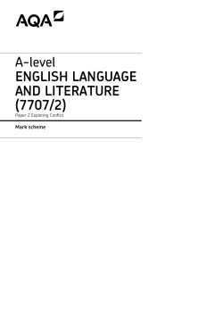 (A-level): Specimen mark scheme