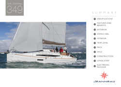 Sun Odyssey 349 - Istion Yachting