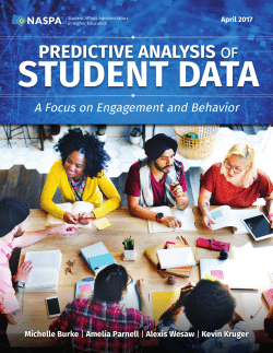 Predictive Analysis of Student Data