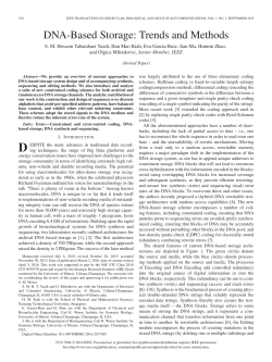 DNA-Based Storage: Trends and Methods