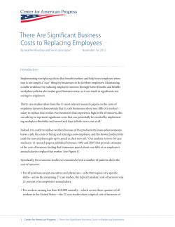 There Are Significant Business Costs to Replacing Employees