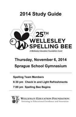 2014 Study Guide - wellesleyeducationfoundation.org