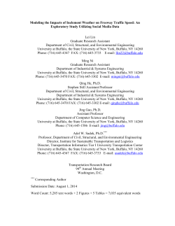 Modeling the Impacts of Inclement Weather on