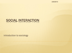 SOCIAL INTERACTION