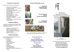 Hempcrete Tri-Fold - Hemp Technologies Collective