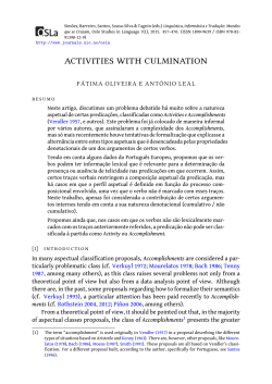 activities with culmination