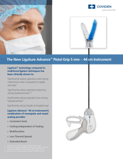 The New LigaSure Advance&trade; Pistol Grip 5 mm &minus; 44 cm Instrument