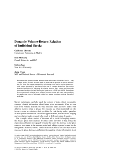 Dynamic Volume-Return Relation of Individual Stocks