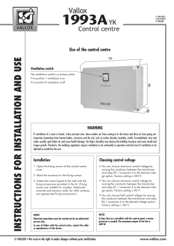 instructions for installation and use