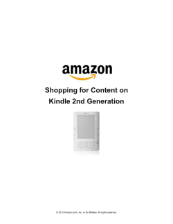 Shopping for Content on Kindle 2nd Generation