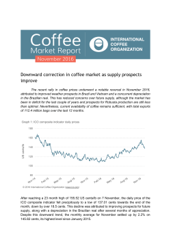 Monthly Coffee Market Report - November 2016