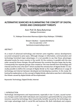 alternative searches in eliminating the concept of digital divide and