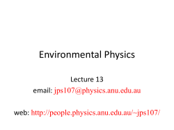 Environmental Physics