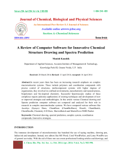 A Review of Computer Software for Innovative Chemical Structure
