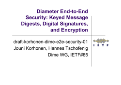 Diameter End-to-End Security