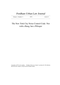 The New York City Noise Control Code