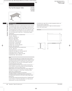 Flip-Top Rectangular Table DT5AE. DT5AS. DT5AT.