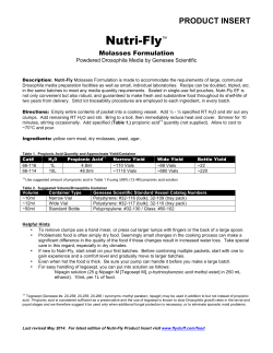 Nutri-Fly EF Product Insert