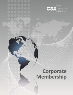 Corporate Membership - Cloud Security Alliance