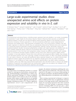 Large-scale experimental studies show unexpected amino acid