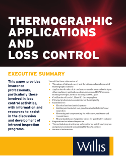 Thermographic Applications and Loss Control