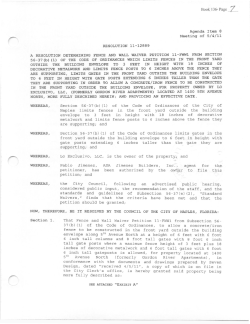 Agenda Item 8 Meeting of 5/4/11 RESOLUTION 11