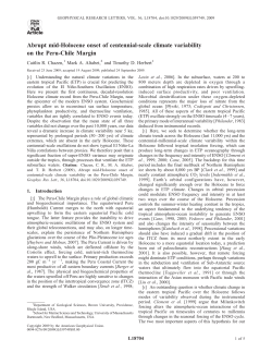 Abrupt mid-Holocene onset of centennial-scale climate