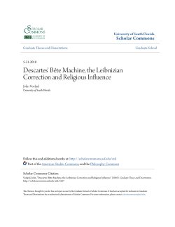 Descartes` B&ecirc;te Machine, the Leibnizian Correction and Religious