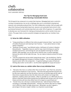 Five Tips for Managing Food Costs When Running a Sustainable