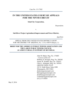 Case No - American Public Power Association