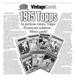 1975 Topps - Sports Collectors Digest