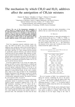 The mechanism by which CH2O and H2O2 additives affect the