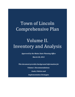 Town of Lincoln Comprehensive Plan