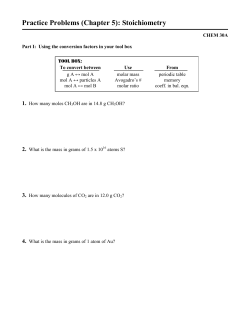 Stoichiometry
