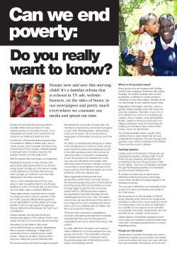 Can we end poverty - Caritas Australia