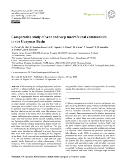 Comparative study of vent and seep macrofaunal