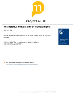 The Relative Universality of Human Rights