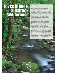 Joyce Kilmer- Slickrock Wilderness