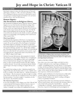 The Declaration on Religious Liberty
