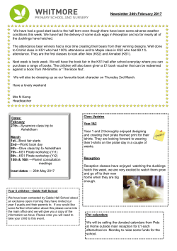 Newsletter 24th February 2017