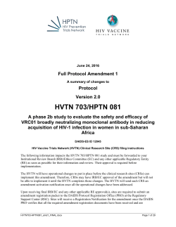 LoA V2.0 #1 - 24 June 2016 - The HIV Prevention Trials Network
