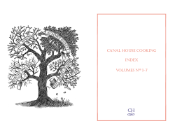 canal house cooking index volumes N 1&ndash;7