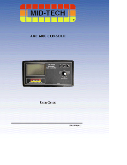 arc 6000 console user guide