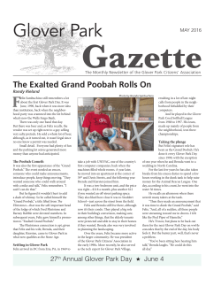 Glover Park Gazette May - Glover Park Citizens Association