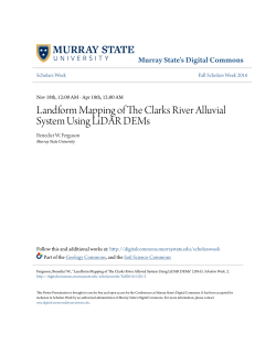 Landform Mapping of The Clarks River Alluvial System Using LiDAR