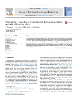 Optimization of a CO2 storage project based on thermal