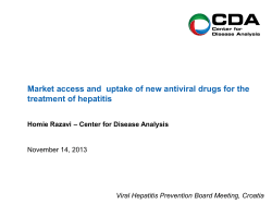 Market access and uptake of new antiviral drugs for the treatment of