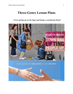Three-Genre Lesson Plans