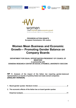 - Women mean business and economic growth