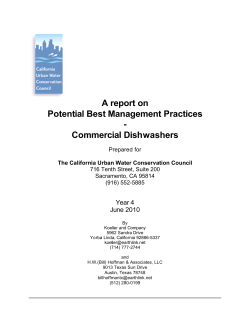 A report on Potential Best Management Practices